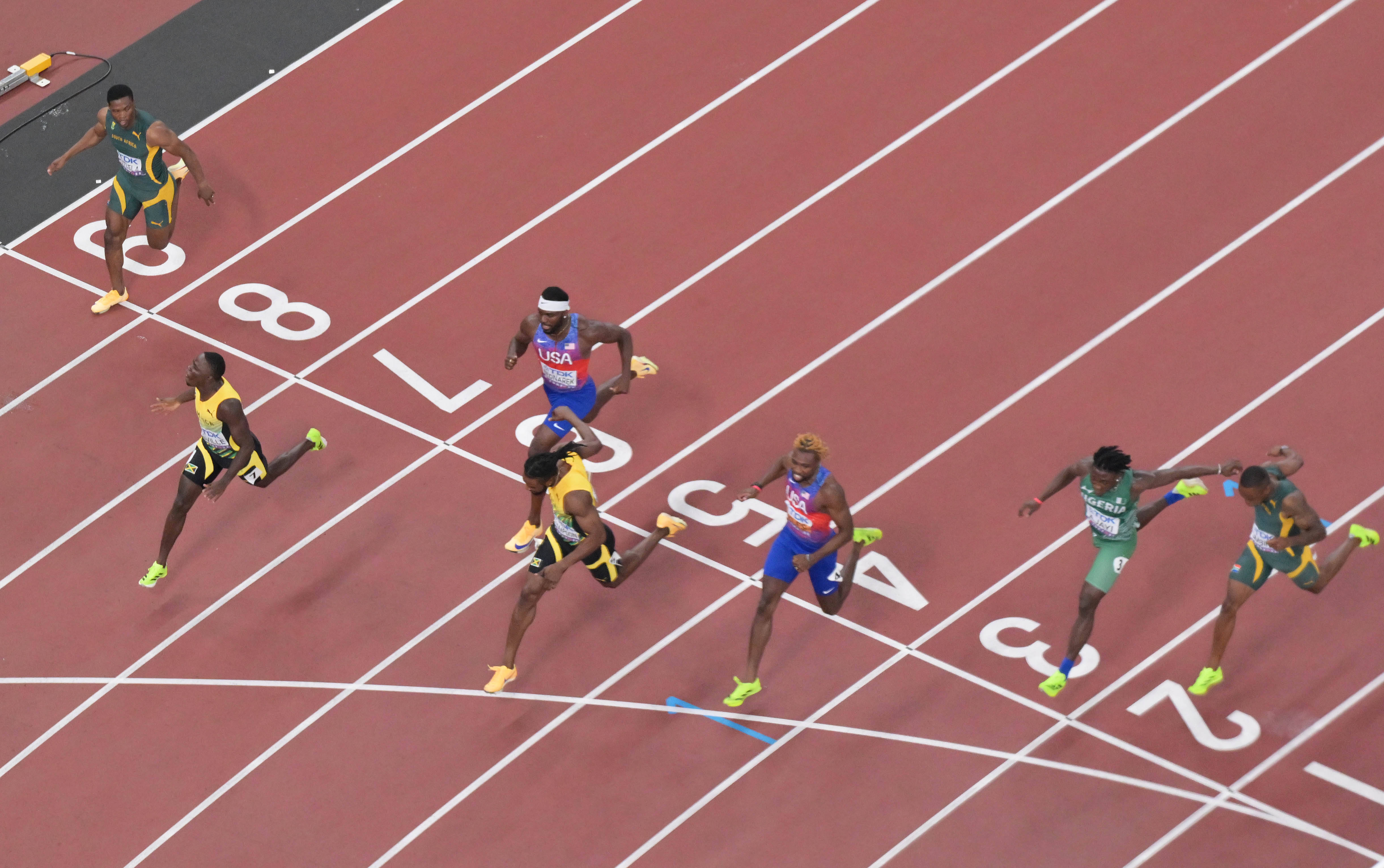 田径男子米栏:牙买加选手夺冠